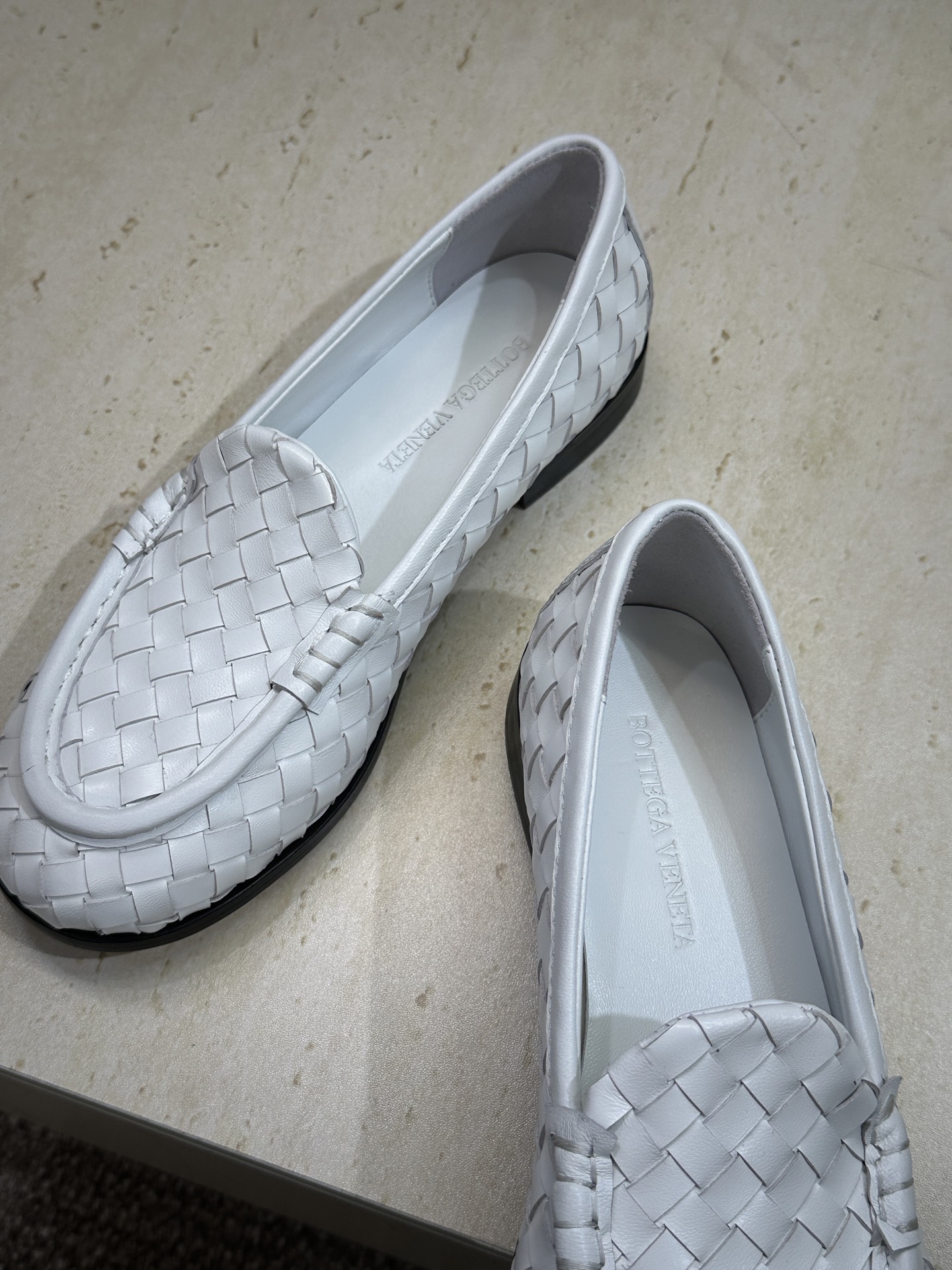 女码/男码+20Bottega Veneta 葆蝶家2026春夏情侣新款编织玛丽珍芭蕾舞单鞋 BV字母l