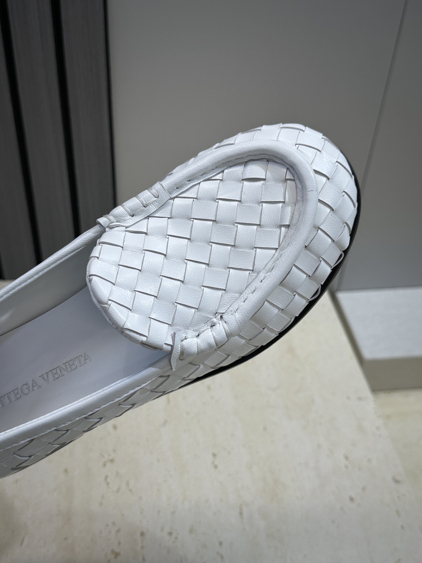 女码/男码+20Bottega Veneta 葆蝶家2026春夏情侣新款编织玛丽珍芭蕾舞单鞋 BV字母l