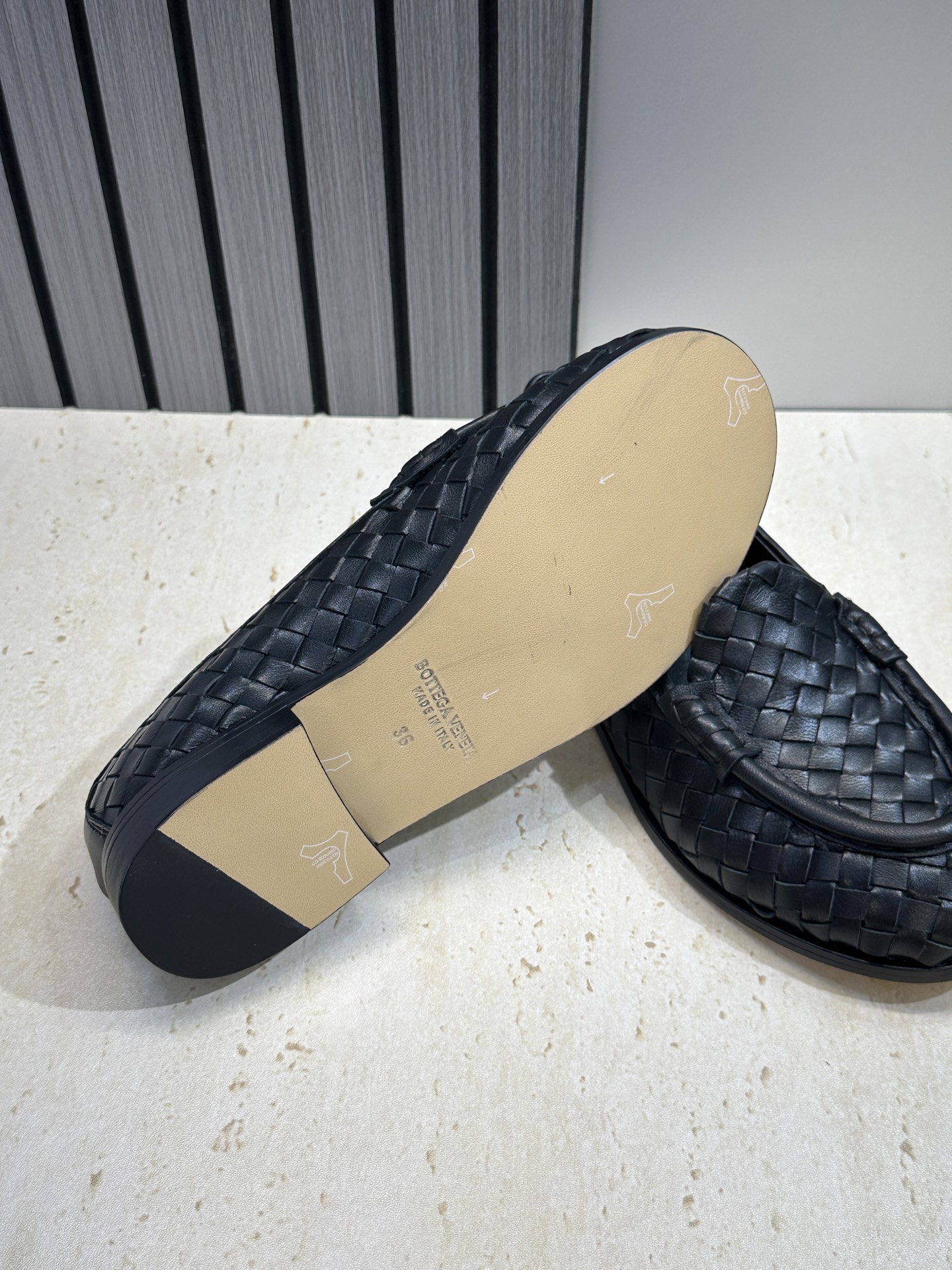 女码/男码+20Bottega Veneta 葆蝶家2026春夏情侣新款编织玛丽珍芭蕾舞单鞋 BV字母l