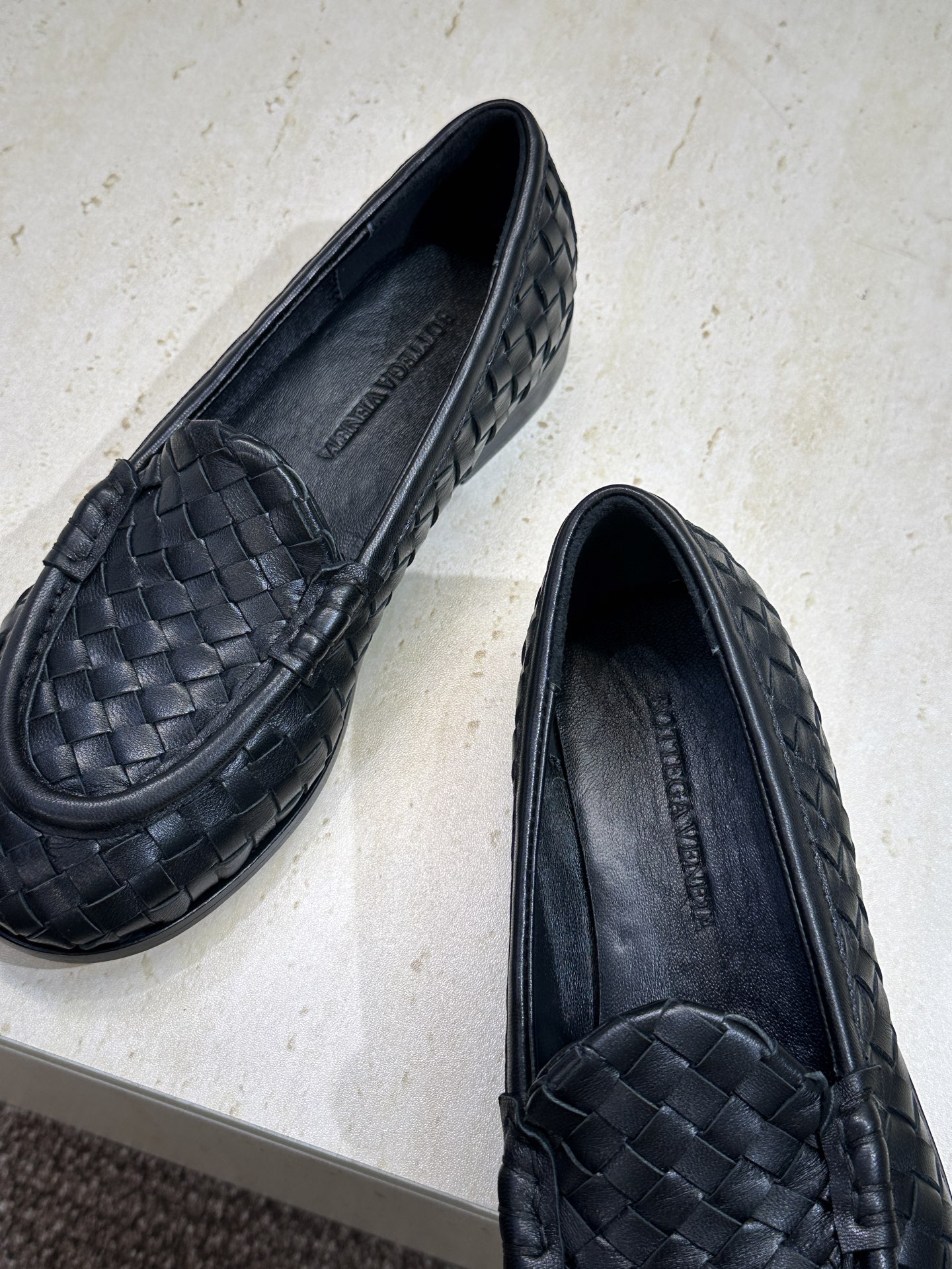 女码/男码+20Bottega Veneta 葆蝶家2026春夏情侣新款编织玛丽珍芭蕾舞单鞋 BV字母l
