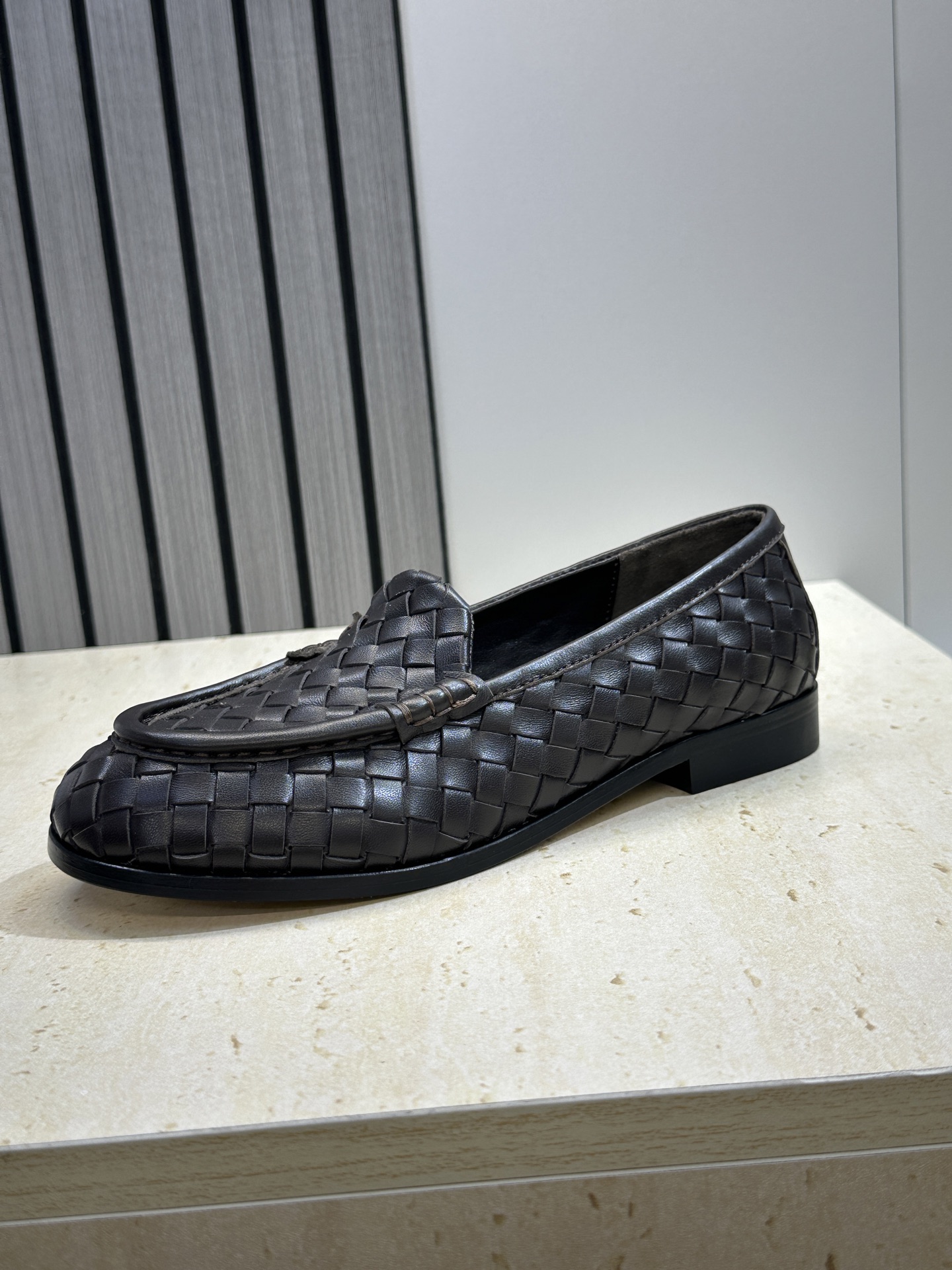 女码/男码+20Bottega Veneta 葆蝶家2026春夏情侣新款编织玛丽珍芭蕾舞单鞋 BV字母l