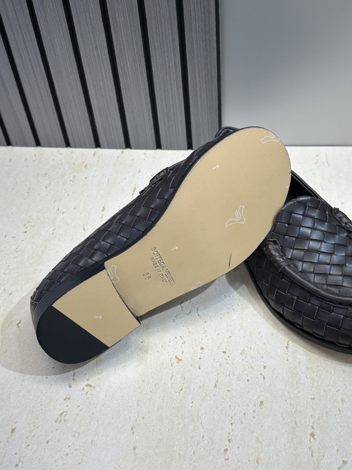 女码/男码+20Bottega Veneta 葆蝶家2026春夏情侣新款编织玛丽珍芭蕾舞单鞋 BV字母l