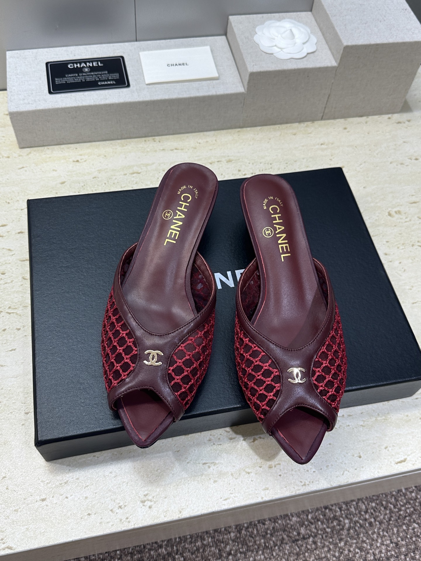 CHANEL 香奈儿 2026春夏走秀新款时尚粗跟拼色女鞋  小香双C字母logo五金扣高跟尖头鱼嘴露趾