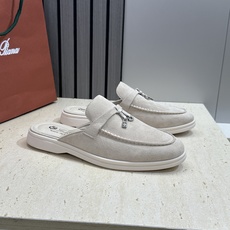 (配全套飞机盒)LORO PIANA 诺悠.翩雅 经典春夏果冻色平底流苏穆勒凉拖女鞋 LP字母logo五 (配全套飞机盒)LORO PIANA 诺悠.翩雅 经典春夏果冻色平底流苏穆勒凉拖女鞋 LP字母logo五