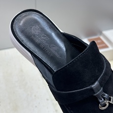 (配全套飞机盒)LORO PIANA 诺悠.翩雅 经典春夏果冻色平底流苏穆勒凉拖女鞋 LP字母logo五 (配全套飞机盒)LORO PIANA 诺悠.翩雅 经典春夏果冻色平底流苏穆勒凉拖女鞋 LP字母logo五