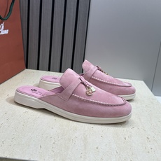 (配全套飞机盒)LORO PIANA 诺悠.翩雅 经典春夏果冻色平底流苏穆勒凉拖女鞋 LP字母logo五 (配全套飞机盒)LORO PIANA 诺悠.翩雅 经典春夏果冻色平底流苏穆勒凉拖女鞋 LP字母logo五
