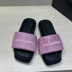 Alexanderwang 2026春夏新款水钻女鞋 亚历山大.王 字母logo平底方头露趾凉拖鞋材质: Alexanderwang 2026春夏新款水钻女鞋 亚历山大.王 字母logo平底方头露趾凉拖鞋材质: