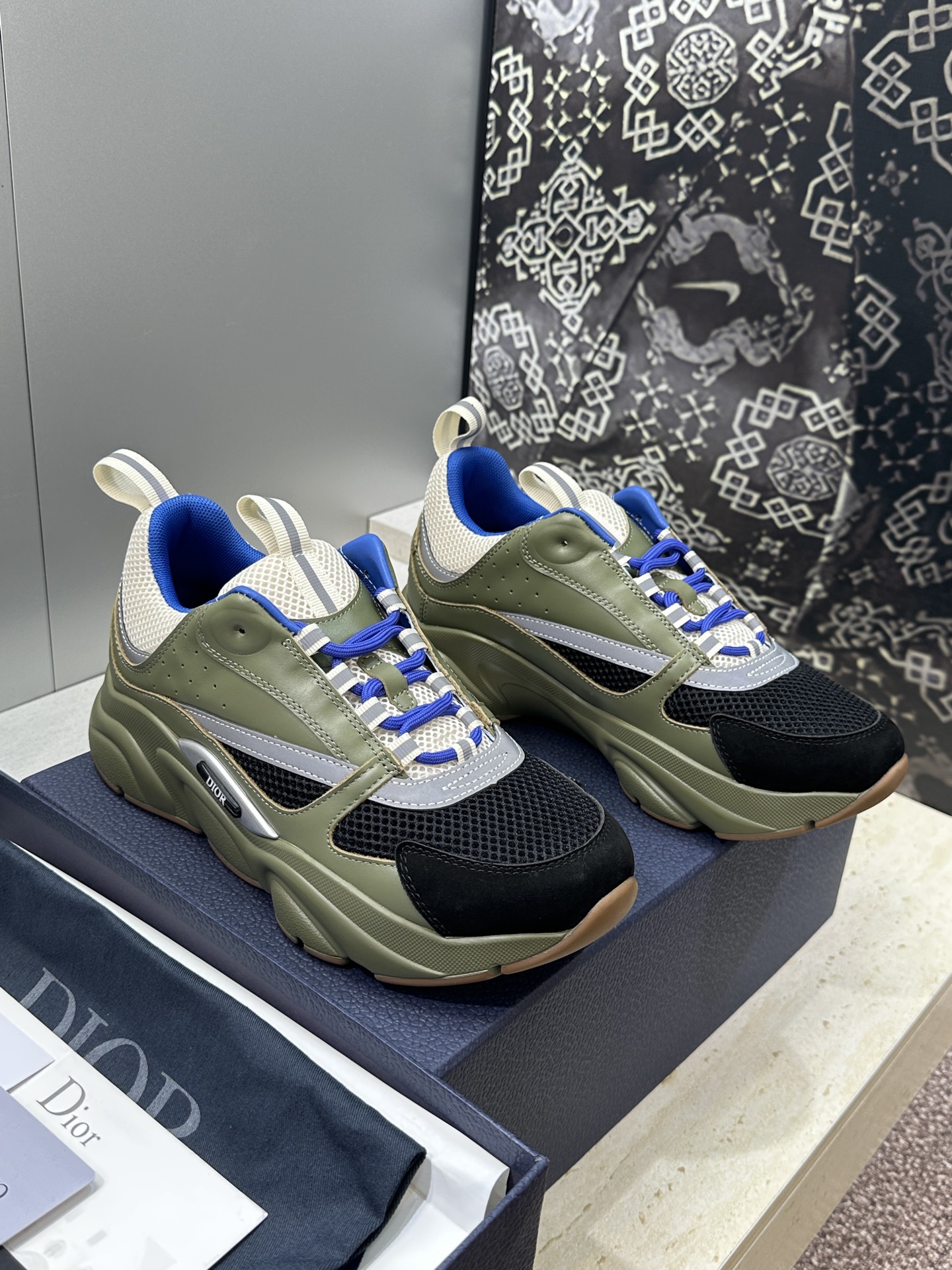 顶级版本 Dior Homme sneaker B22 男士运动休闲鞋新颜色，火爆ing的Dior B2