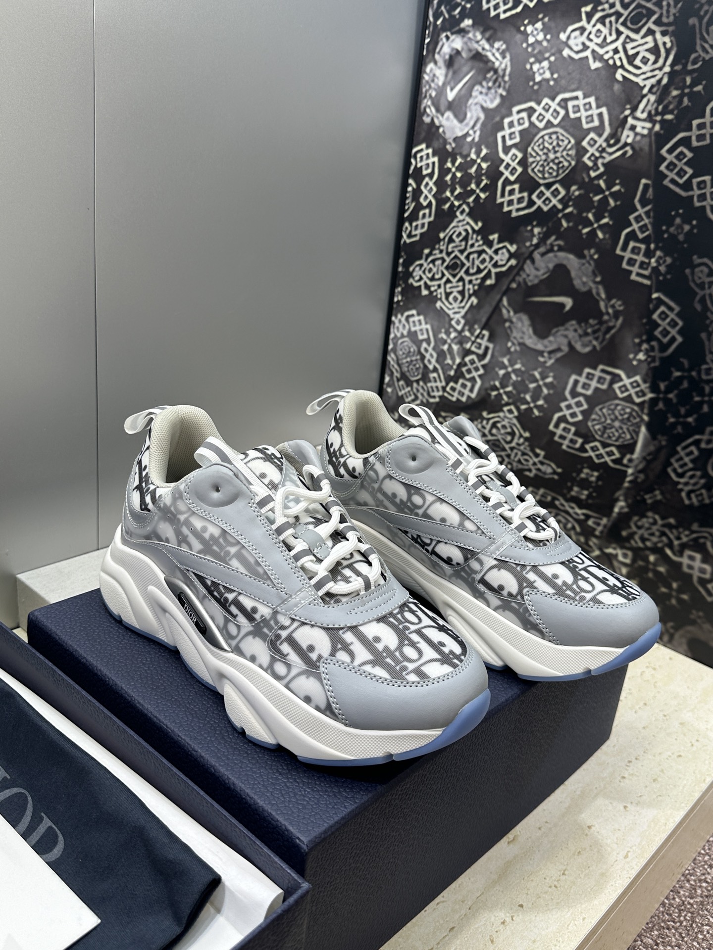 顶级版本 Dior Homme sneaker B22 男士运动休闲鞋新颜色，火爆ing的Dior B2