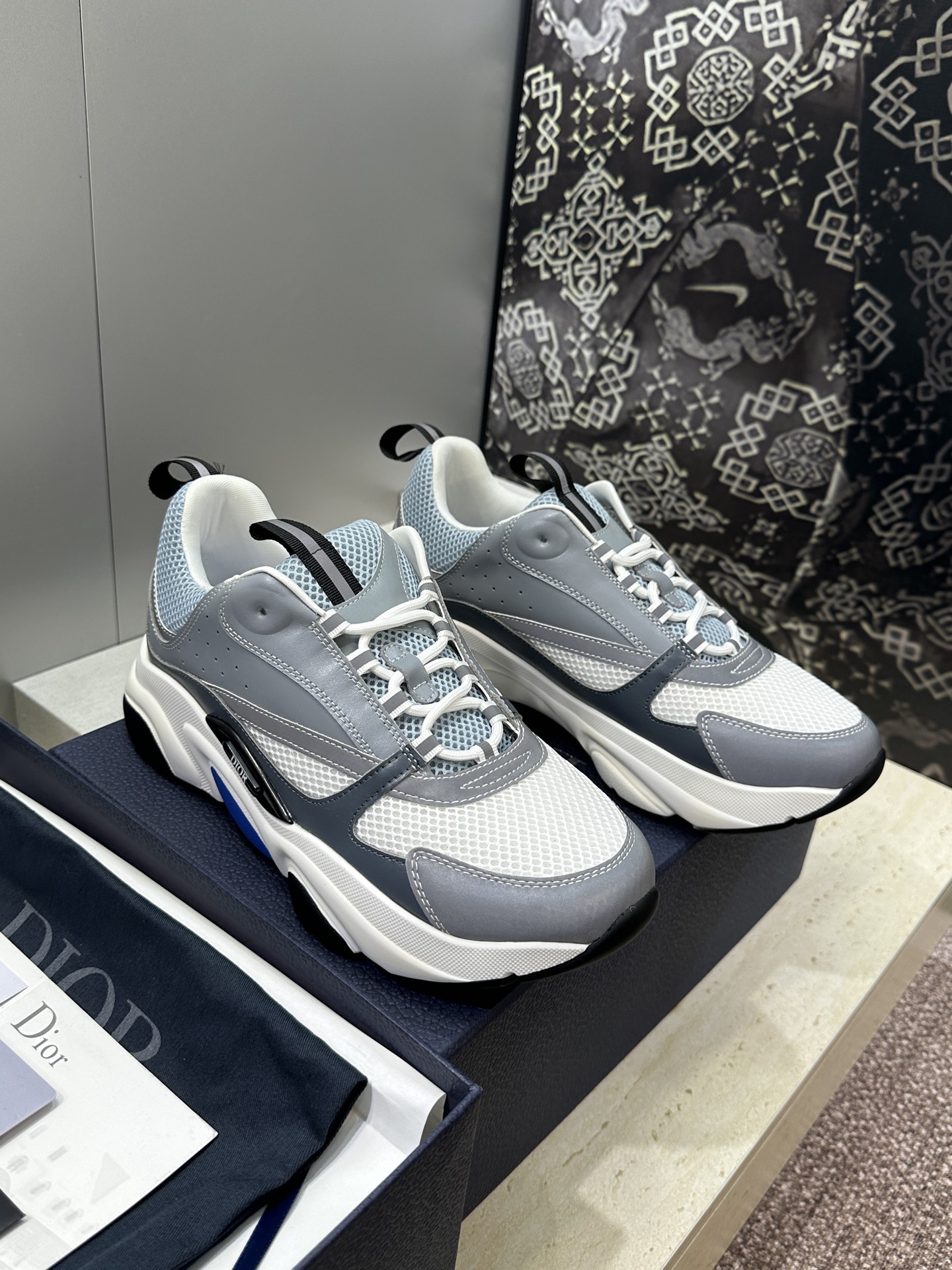 顶级版本 Dior Homme sneaker B22 男士运动休闲鞋新颜色，火爆ing的Dior B2