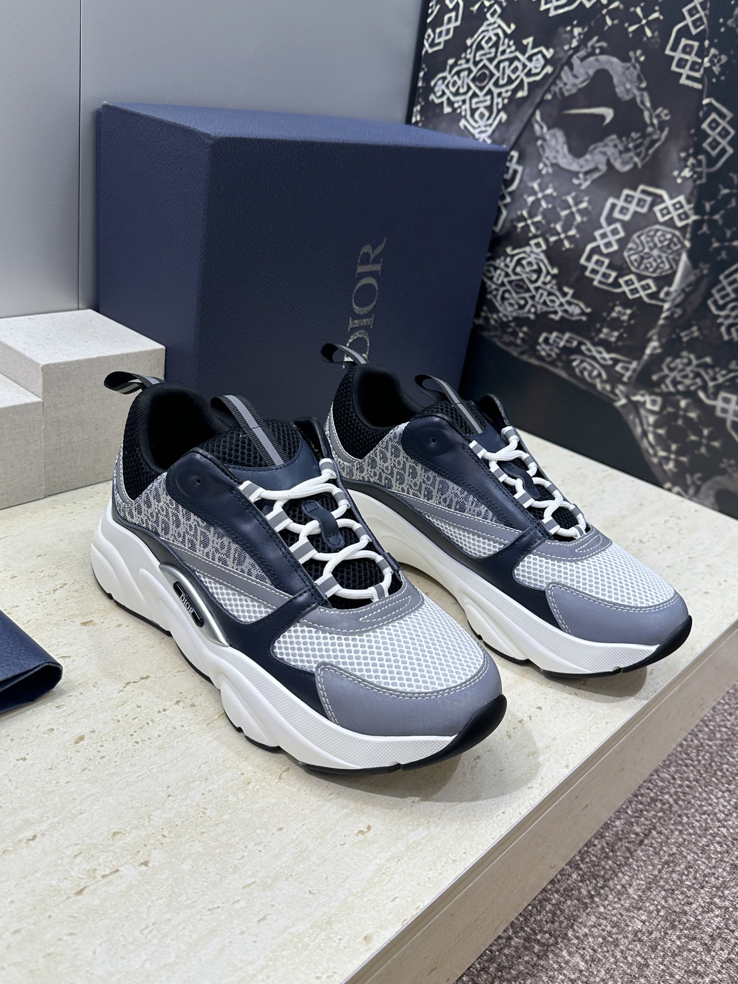 顶级版本 Dior Homme sneaker B22 男士运动休闲鞋新颜色，火爆ing的Dior B2