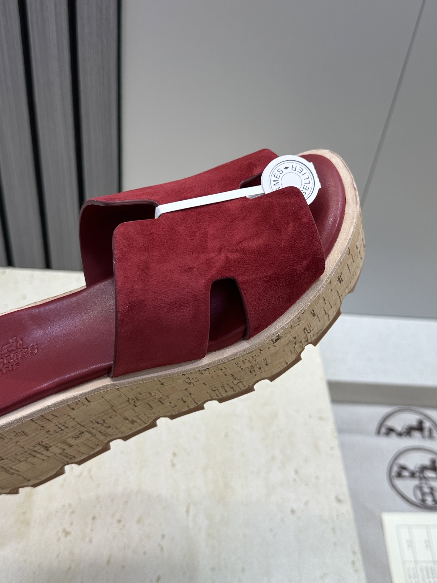 Hermes 爱马仕 春夏经典款 Eze 厚底拼色坡跟女鞋 H家字母logo“H”型鞋面防水台高跟凉拖鞋