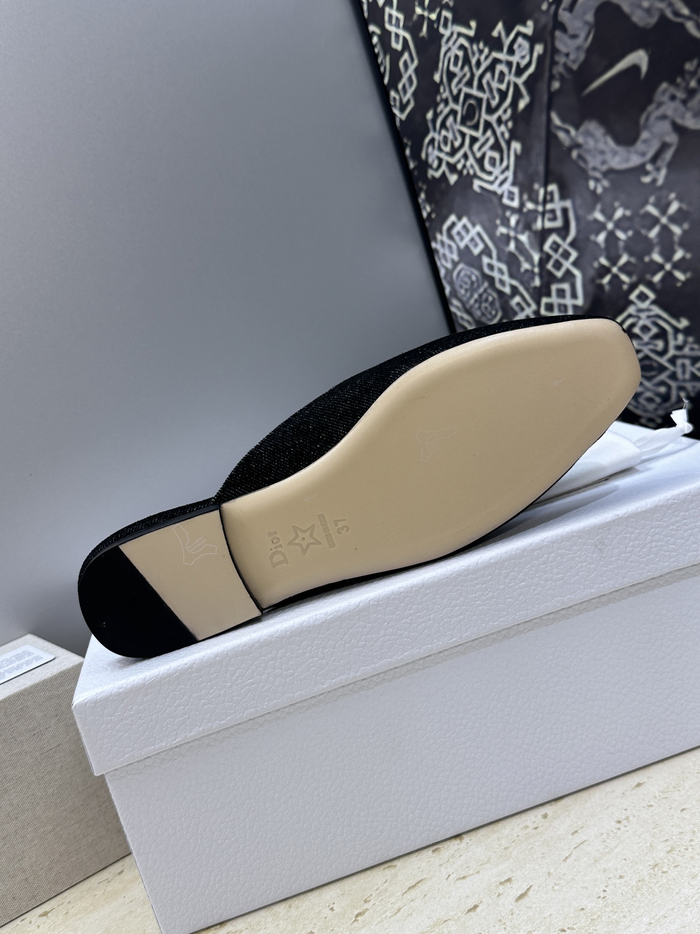 迪奥 Dior 2026春夏新款Medaillon果冻色穆勒女鞋 CD字母logo立体徽章刺绣平底方头凉