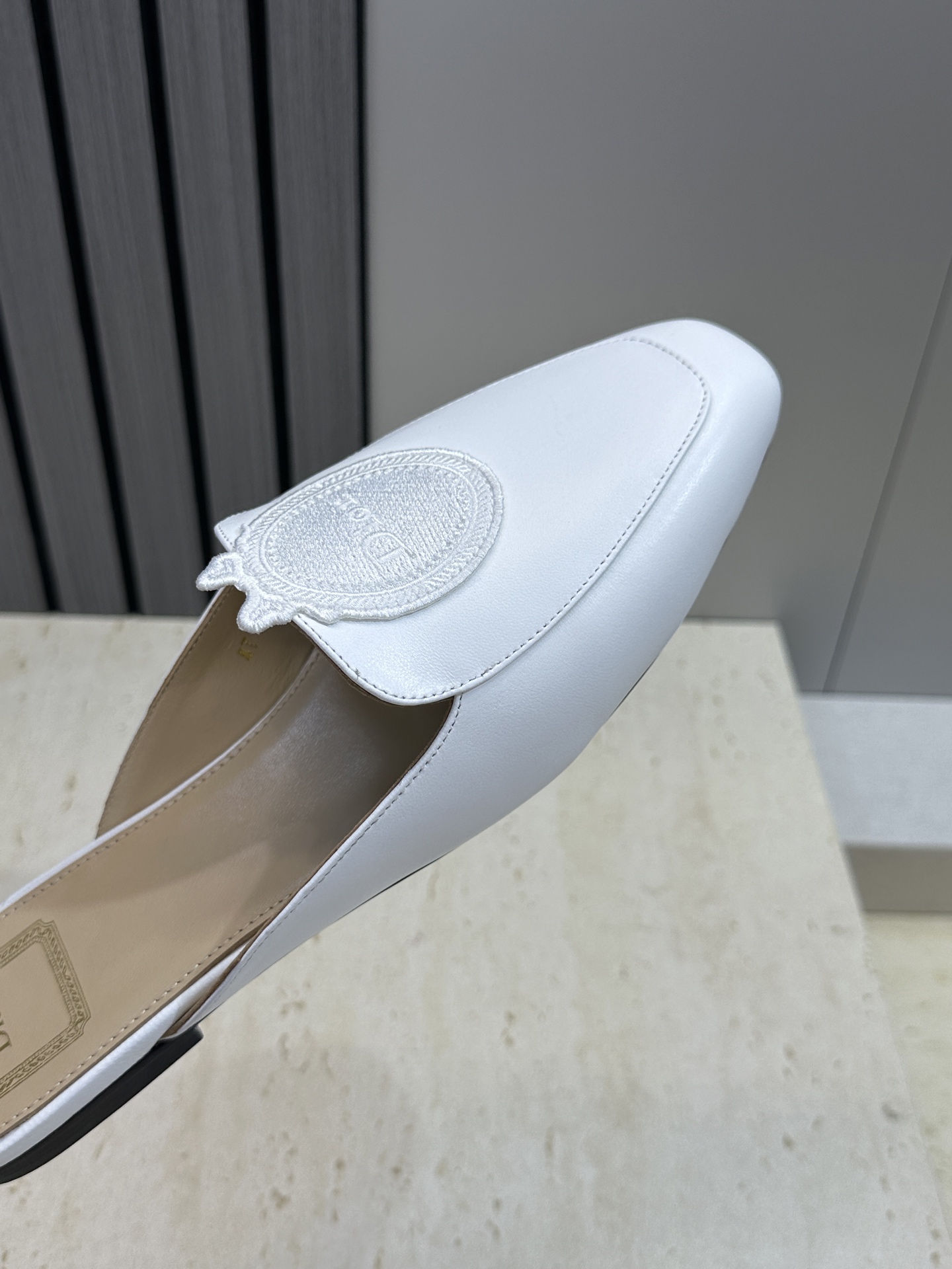 迪奥 Dior 2026春夏新款Medaillon果冻色穆勒女鞋 CD字母logo立体徽章刺绣平底方头凉
