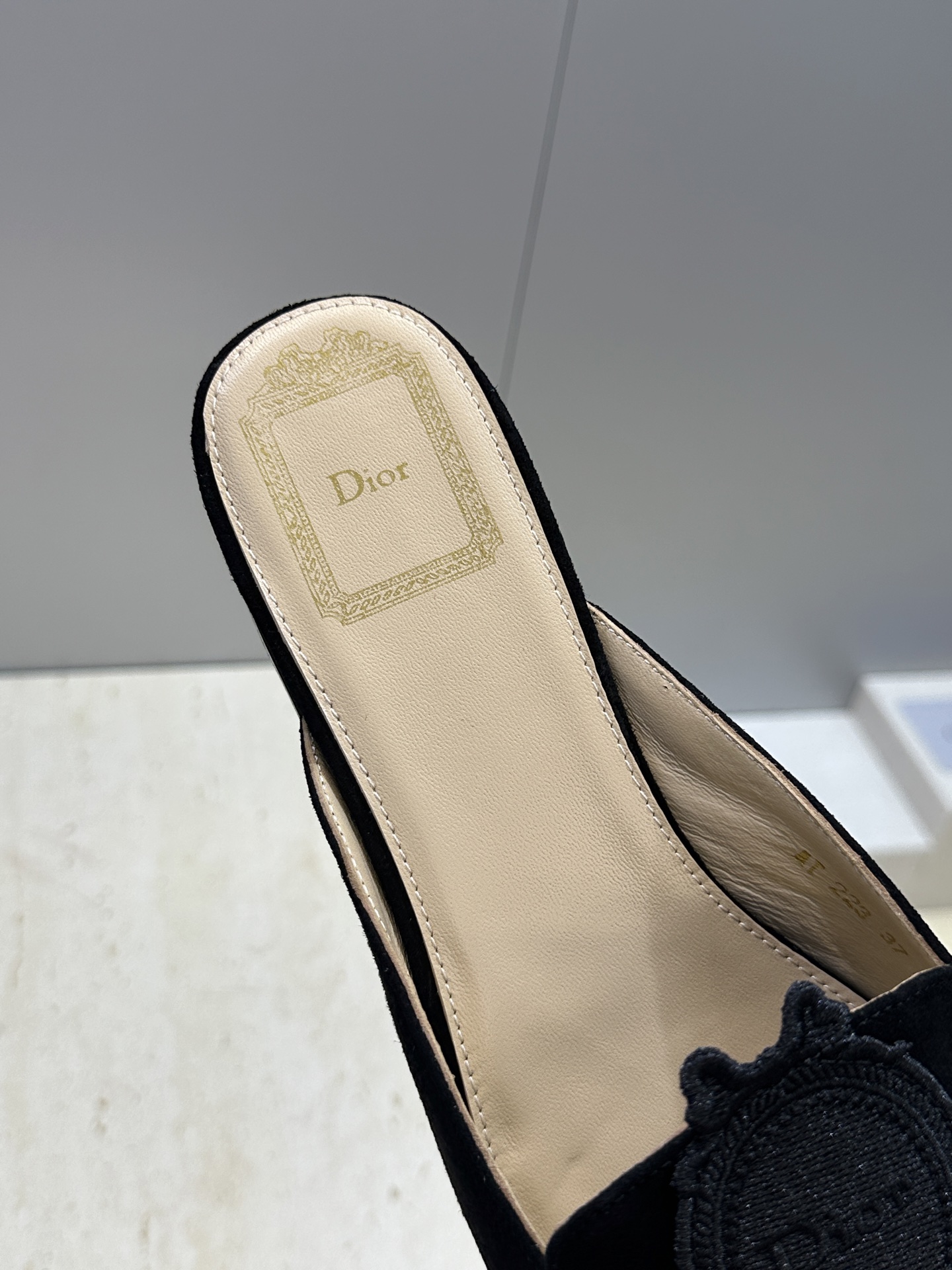 迪奥 Dior 2026春夏新款Medaillon果冻色穆勒女鞋 CD字母logo立体徽章刺绣平底方头凉