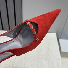 巴黎世家 Balenciaga 2026春夏新款铆钉女鞋 双B字母logo五金扣中跟尖头后空气质凉鞋鞋材 巴黎世家 Balenciaga 2026春夏新款铆钉女鞋 双B字母logo五金扣中跟尖头后空气质凉鞋鞋材