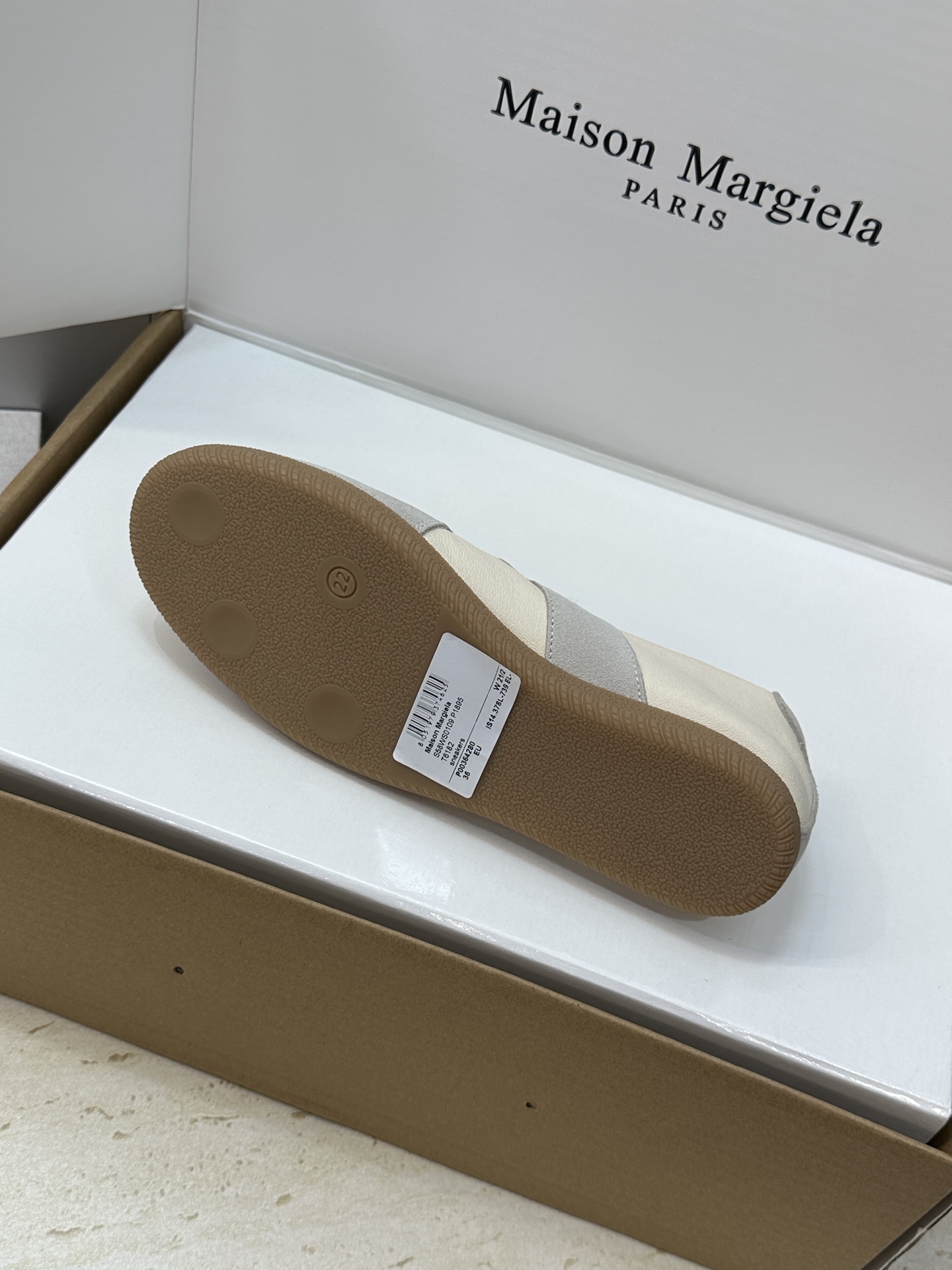 （配全套飞机盒）MaisonMargiela 2026春夏情侣新款系带德训休闲鞋 MM6 马吉拉字母lo