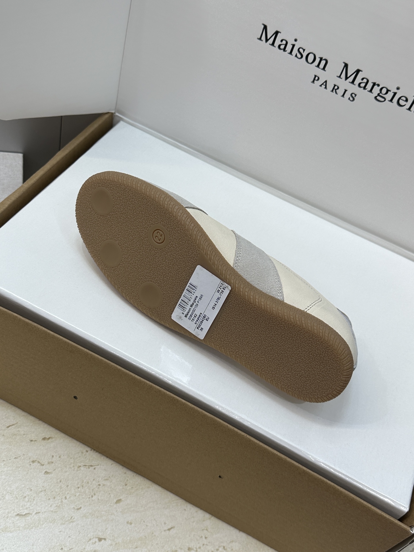 （配全套飞机盒）MaisonMargiela 2026春夏情侣新款系带德训休闲鞋 MM6 马吉拉字母lo