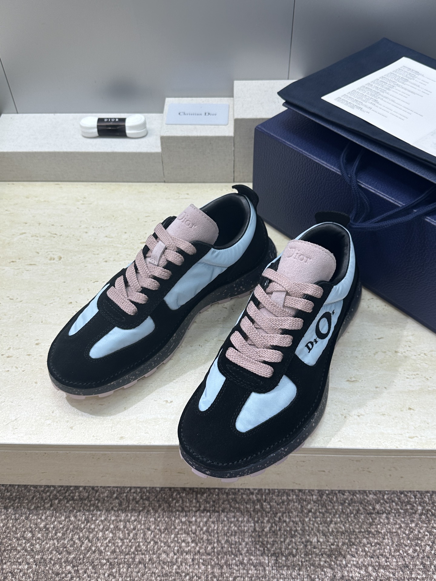 工厂价(仅男码）Dior 迪奥 2026春夏新款 Squash 摩登徳训运动鞋 明星同款厚底圆头系带休闲