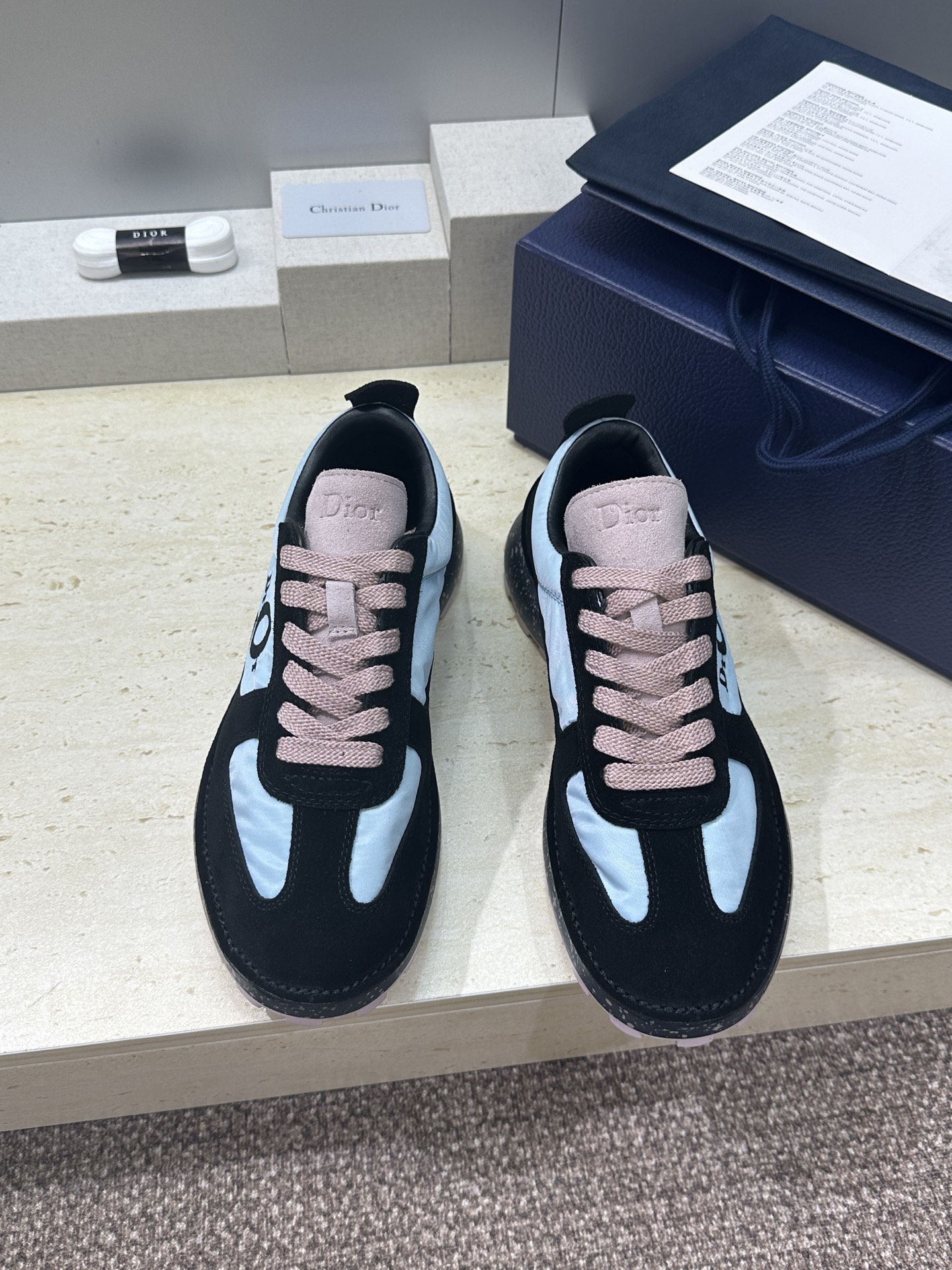 工厂价(仅男码）Dior 迪奥 2026春夏新款 Squash 摩登徳训运动鞋 明星同款厚底圆头系带休闲