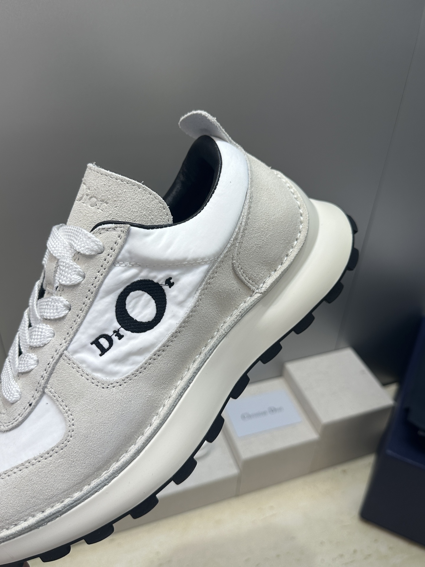 工厂价(仅男码）Dior 迪奥 2026春夏新款 Squash 摩登徳训运动鞋 明星同款厚底圆头系带休闲
