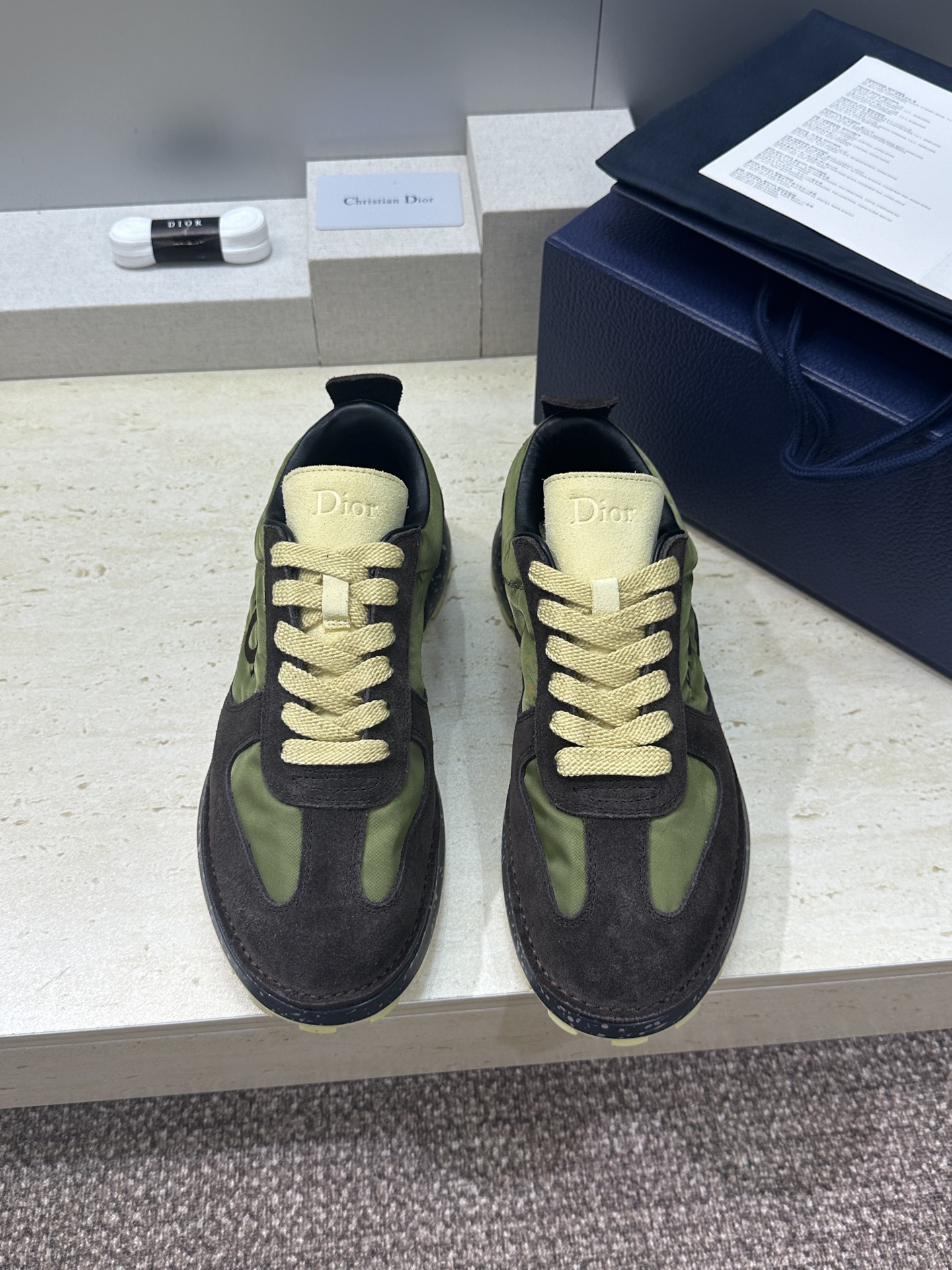 工厂价(仅男码）Dior 迪奥 2026春夏新款 Squash 摩登徳训运动鞋 明星同款厚底圆头系带休闲