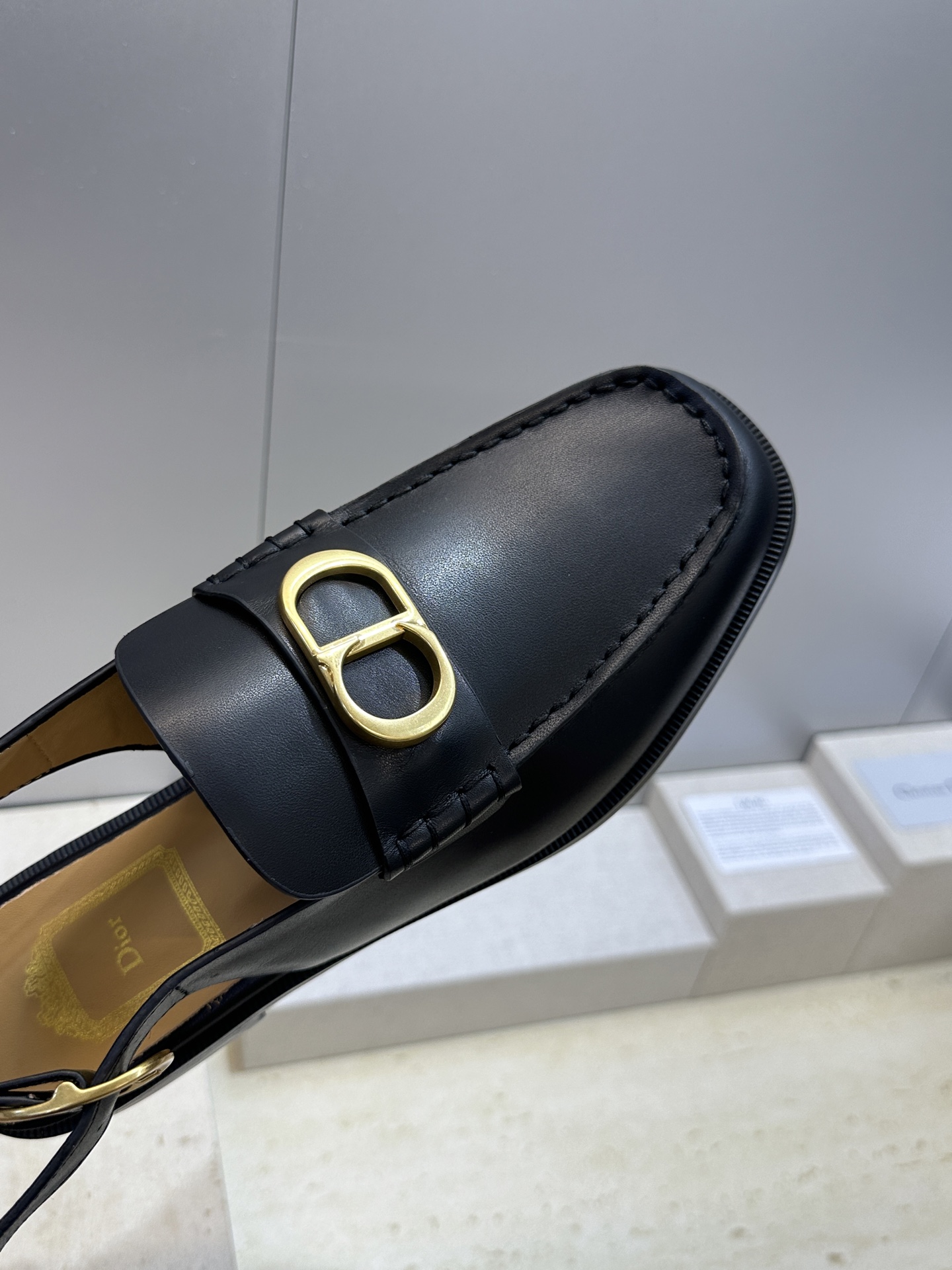 Dior 迪奥2026春夏新款 Palais 低跟方头穆勒女鞋  CD字母logo五金扣时尚拼色后空凉鞋