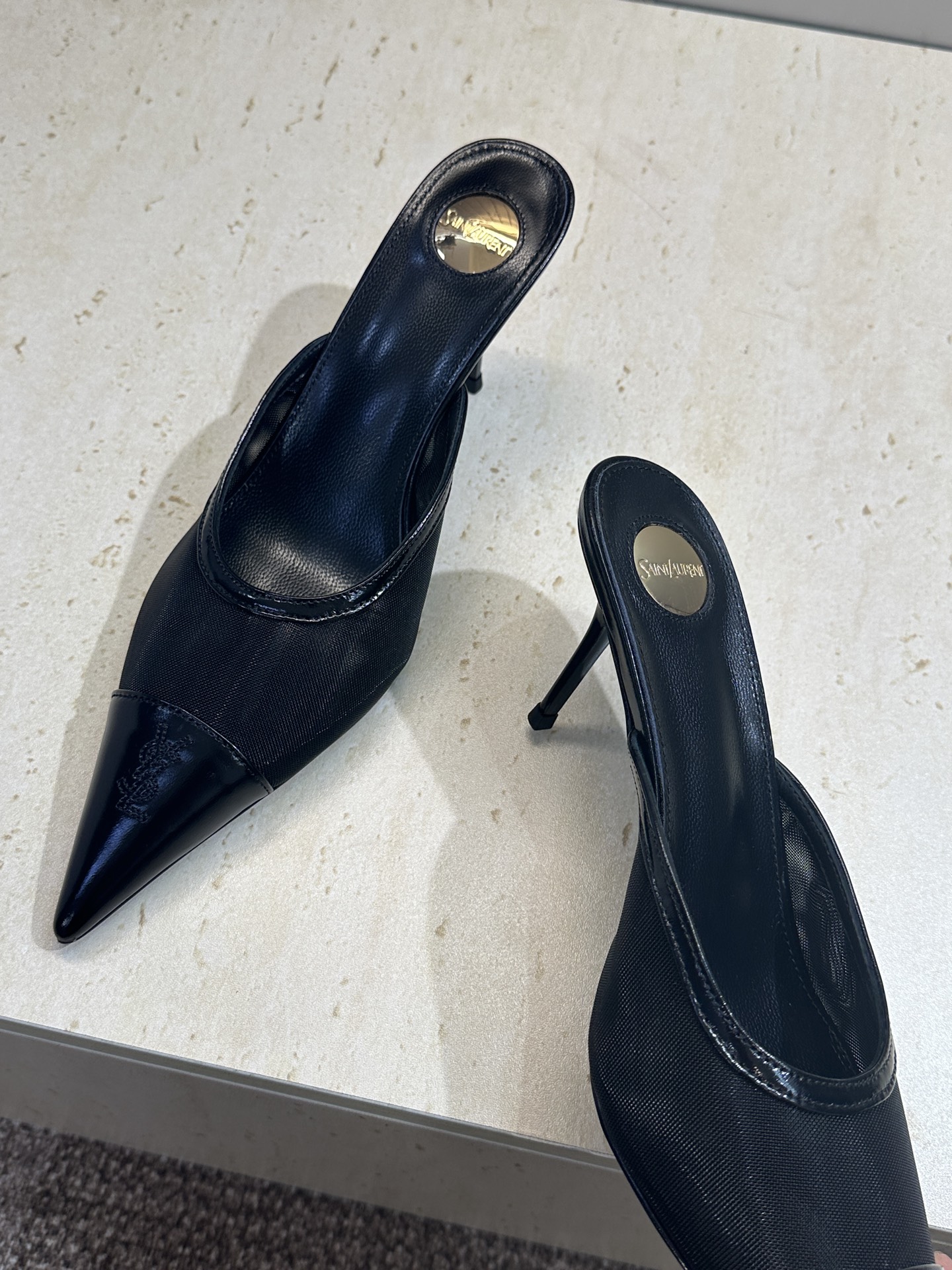 SAINT LAURENT PARIS 圣罗兰2026春夏新款高跟尖头女鞋  YSL字母logo明星同款