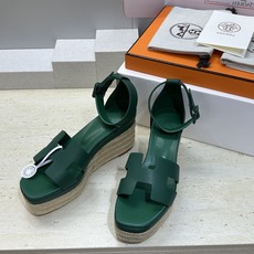 (配全套飞机盒) 莞货 代购级Hermes 爱马仕 2026春夏新色经典款 Luce 厚底拼色坡跟女鞋 (配全套飞机盒) 莞货 代购级Hermes 爱马仕 2026春夏新色经典款 Luce 厚底拼色坡跟女鞋