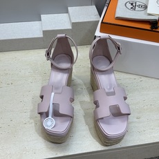 (配全套飞机盒) 莞货 代购级Hermes 爱马仕 2026春夏新色经典款 Luce 厚底拼色坡跟女鞋 (配全套飞机盒) 莞货 代购级Hermes 爱马仕 2026春夏新色经典款 Luce 厚底拼色坡跟女鞋