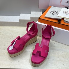 (配全套飞机盒) 莞货 代购级Hermes 爱马仕 2026春夏新色经典款 Luce 厚底拼色坡跟女鞋 (配全套飞机盒) 莞货 代购级Hermes 爱马仕 2026春夏新色经典款 Luce 厚底拼色坡跟女鞋