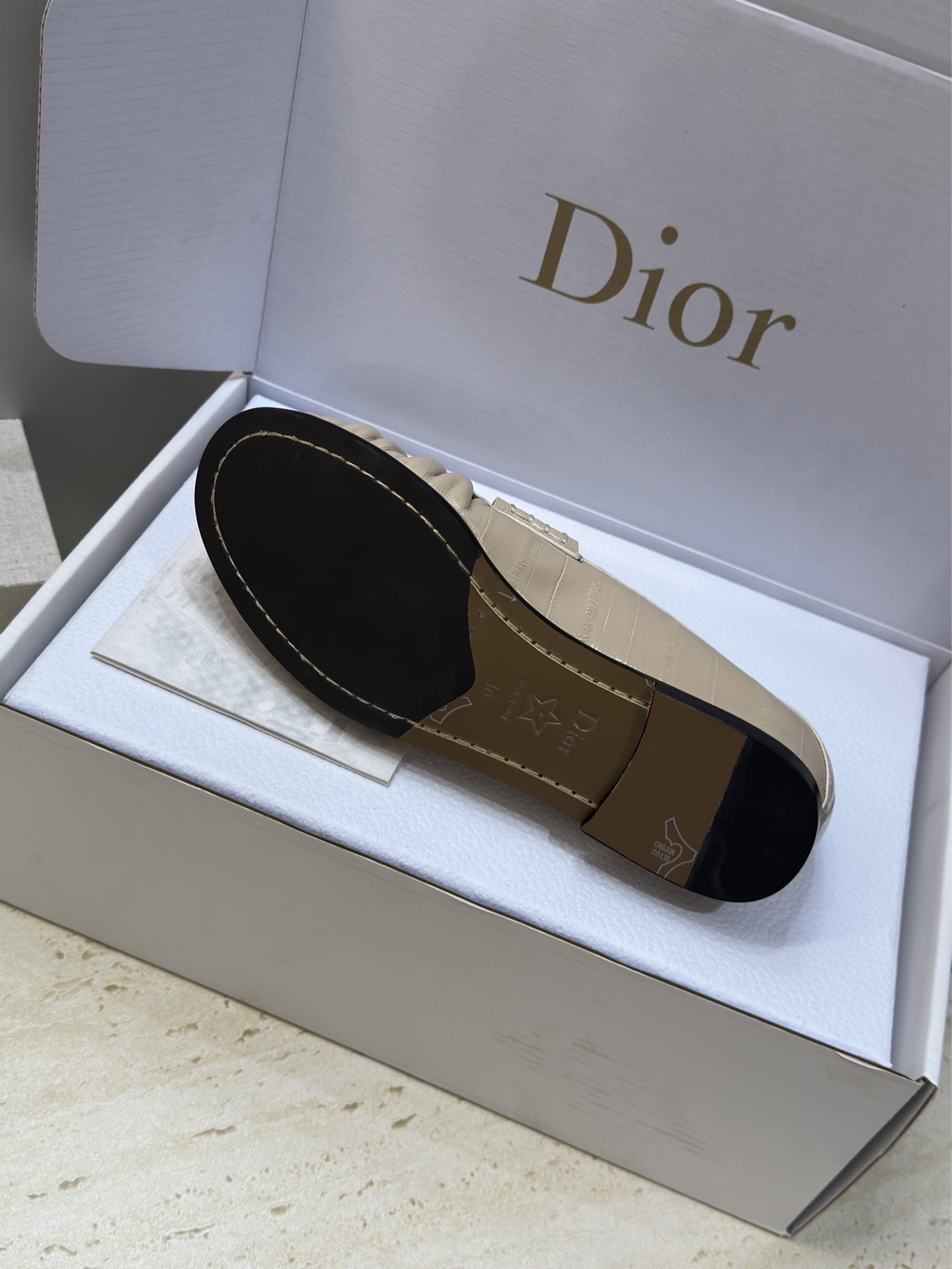 (配全套飞机盒)Dior 迪奥2026春夏新款 D-Time平底圆头玛丽珍芭蕾舞娃娃女鞋 CD字母log