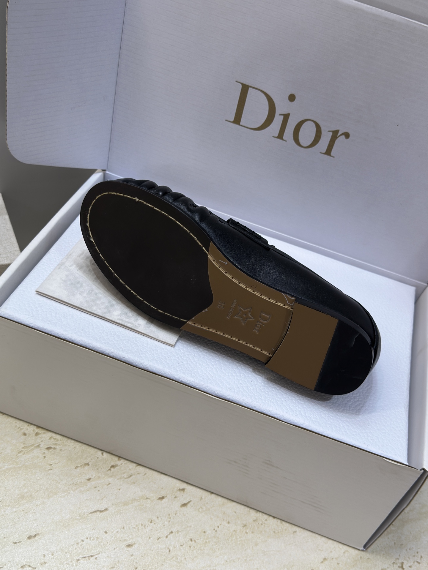 (配全套飞机盒)Dior 迪奥2026春夏新款 D-Time平底圆头玛丽珍芭蕾舞娃娃女鞋 CD字母log