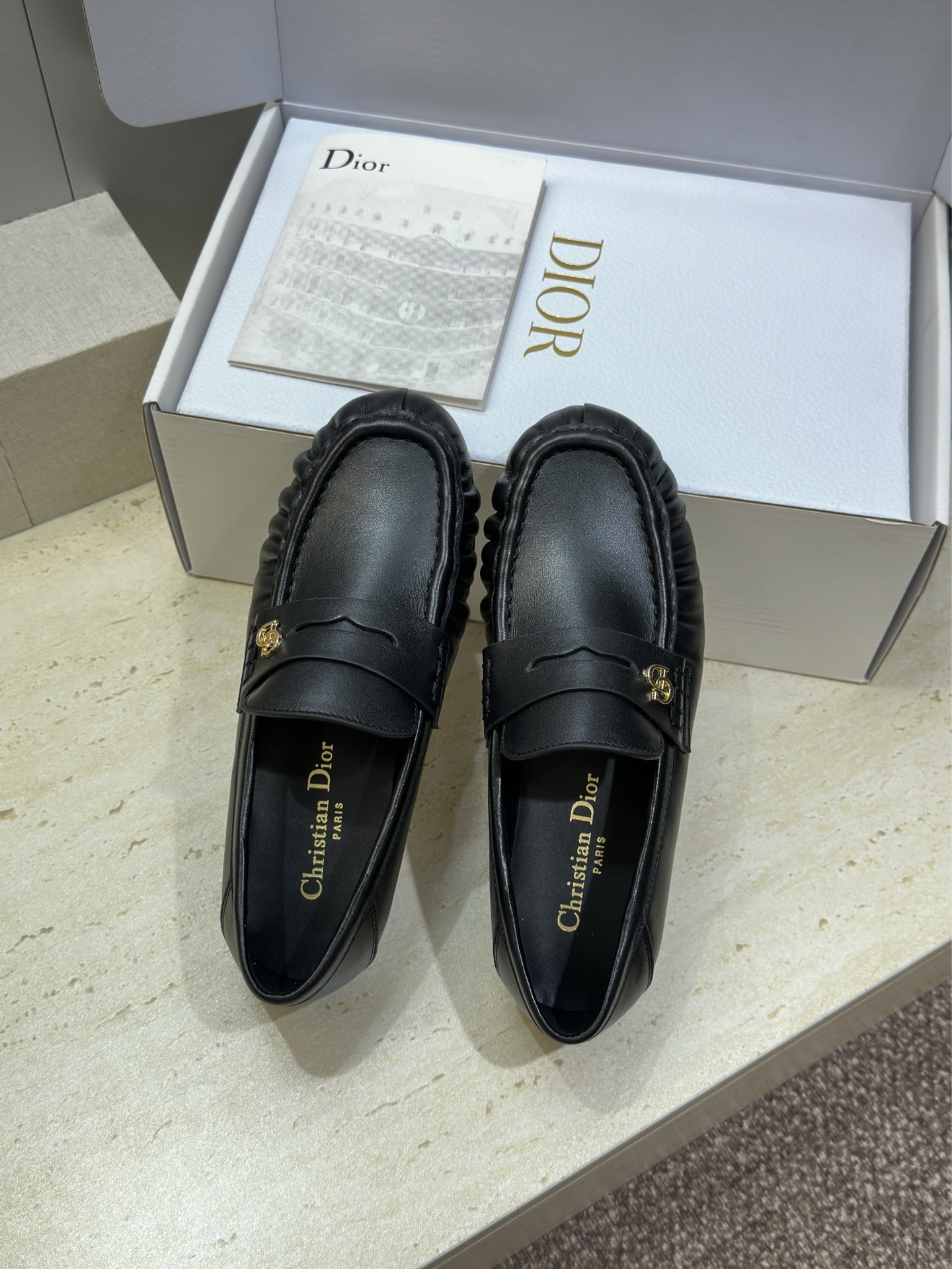 (配全套飞机盒)Dior 迪奥2026春夏新款 D-Time平底圆头玛丽珍芭蕾舞娃娃女鞋 CD字母log