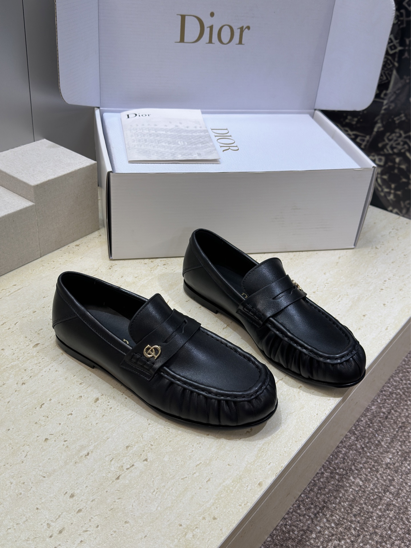 (配全套飞机盒)Dior 迪奥2026春夏新款 D-Time平底圆头玛丽珍芭蕾舞娃娃女鞋 CD字母log