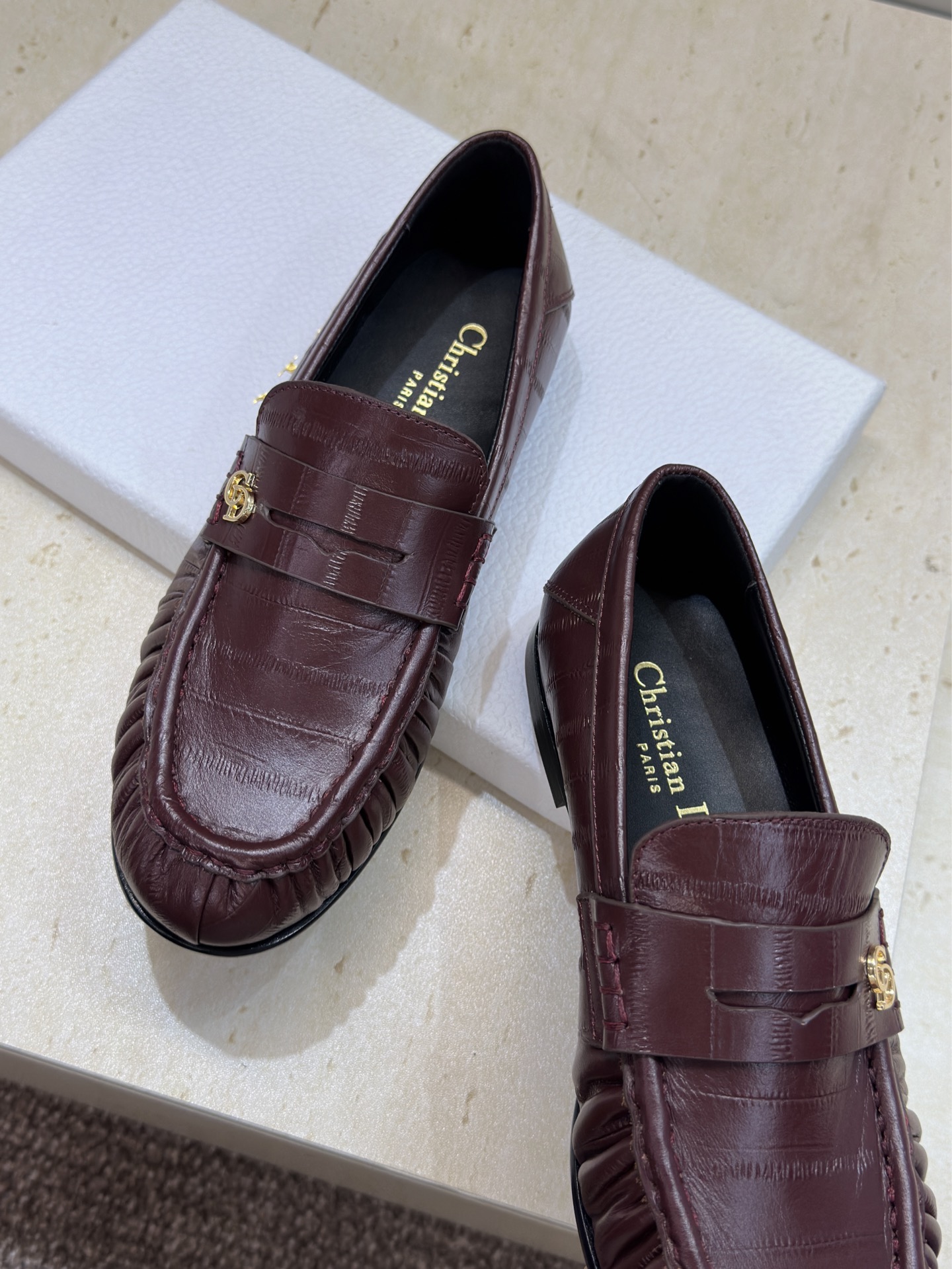 (配全套飞机盒)Dior 迪奥2026春夏新款 D-Time平底圆头玛丽珍芭蕾舞娃娃女鞋 CD字母log