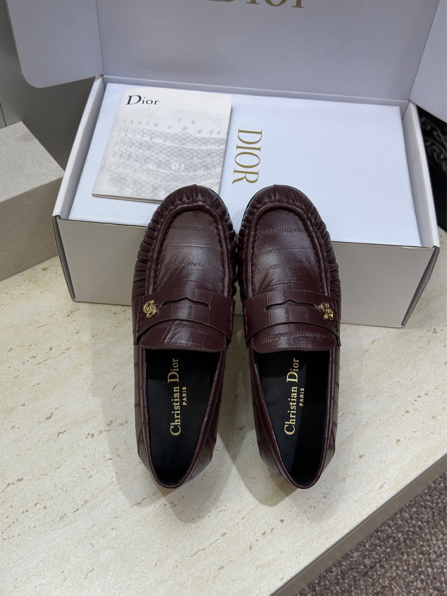 (配全套飞机盒)Dior 迪奥2026春夏新款 D-Time平底圆头玛丽珍芭蕾舞娃娃女鞋 CD字母log