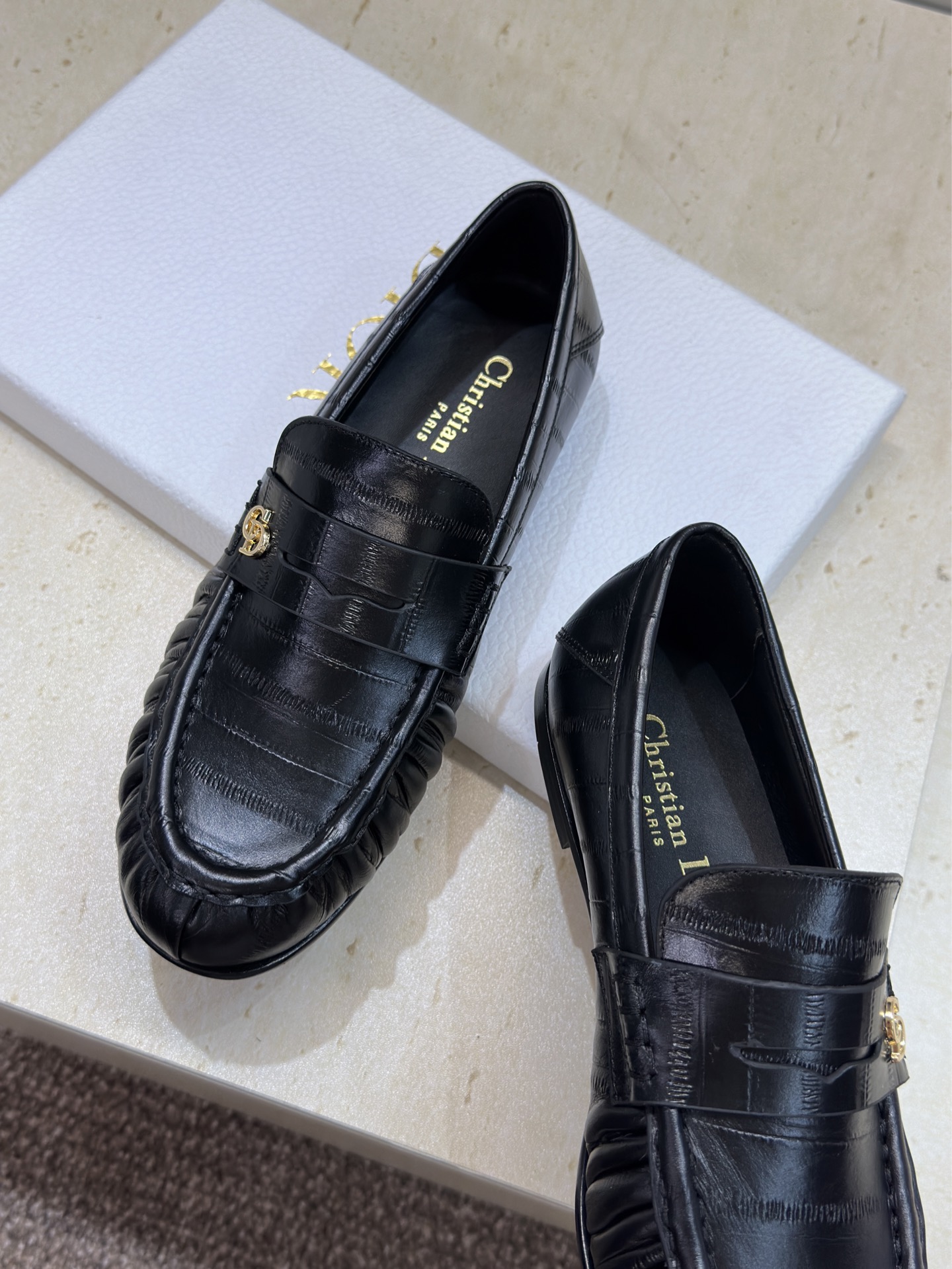 (配全套飞机盒)Dior 迪奥2026春夏新款 D-Time平底圆头玛丽珍芭蕾舞娃娃女鞋 CD字母log