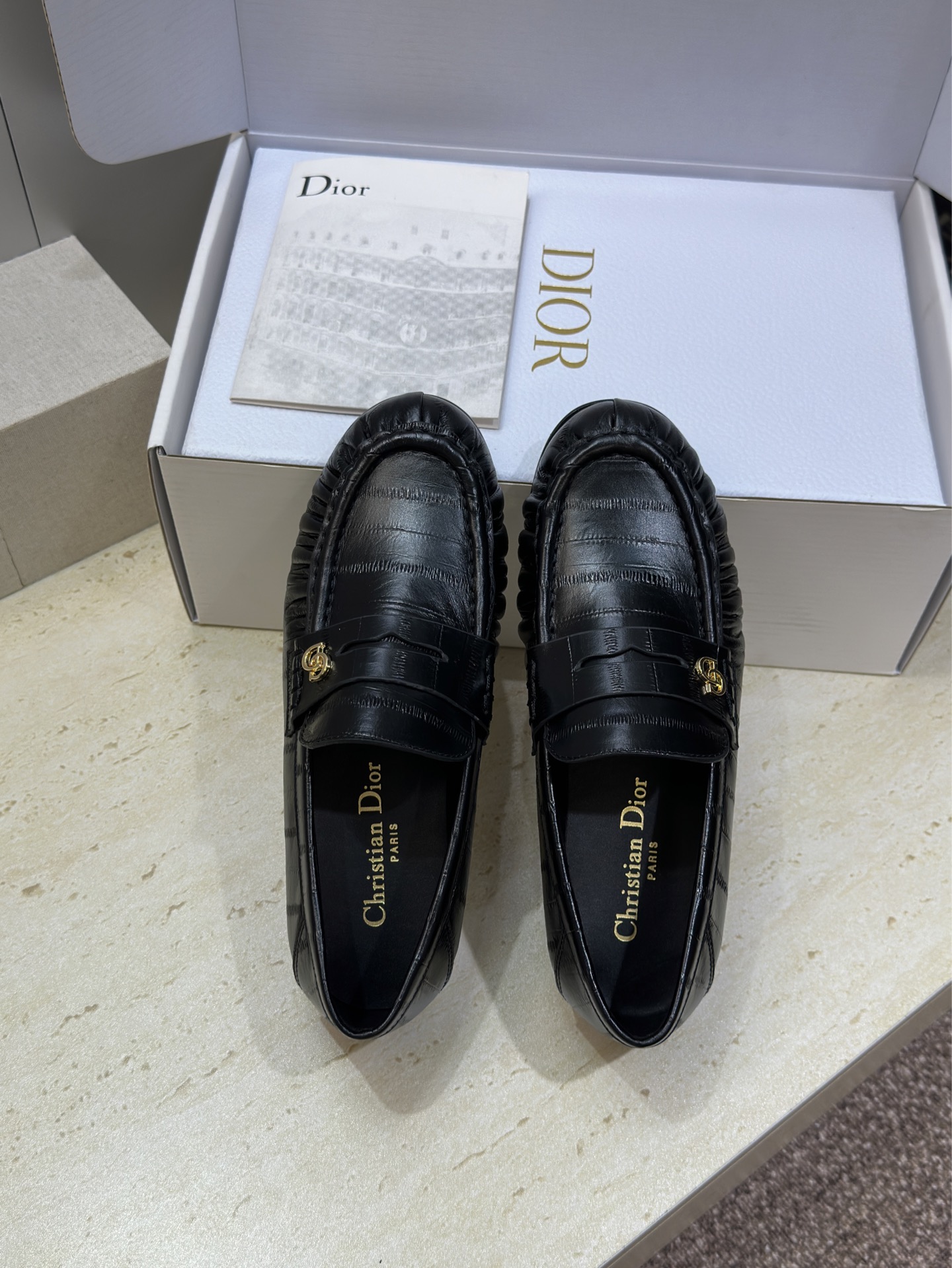 (配全套飞机盒)Dior 迪奥2026春夏新款 D-Time平底圆头玛丽珍芭蕾舞娃娃女鞋 CD字母log