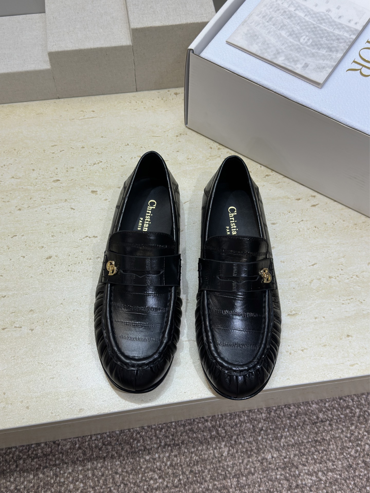(配全套飞机盒)Dior 迪奥2026春夏新款 D-Time平底圆头玛丽珍芭蕾舞娃娃女鞋 CD字母log