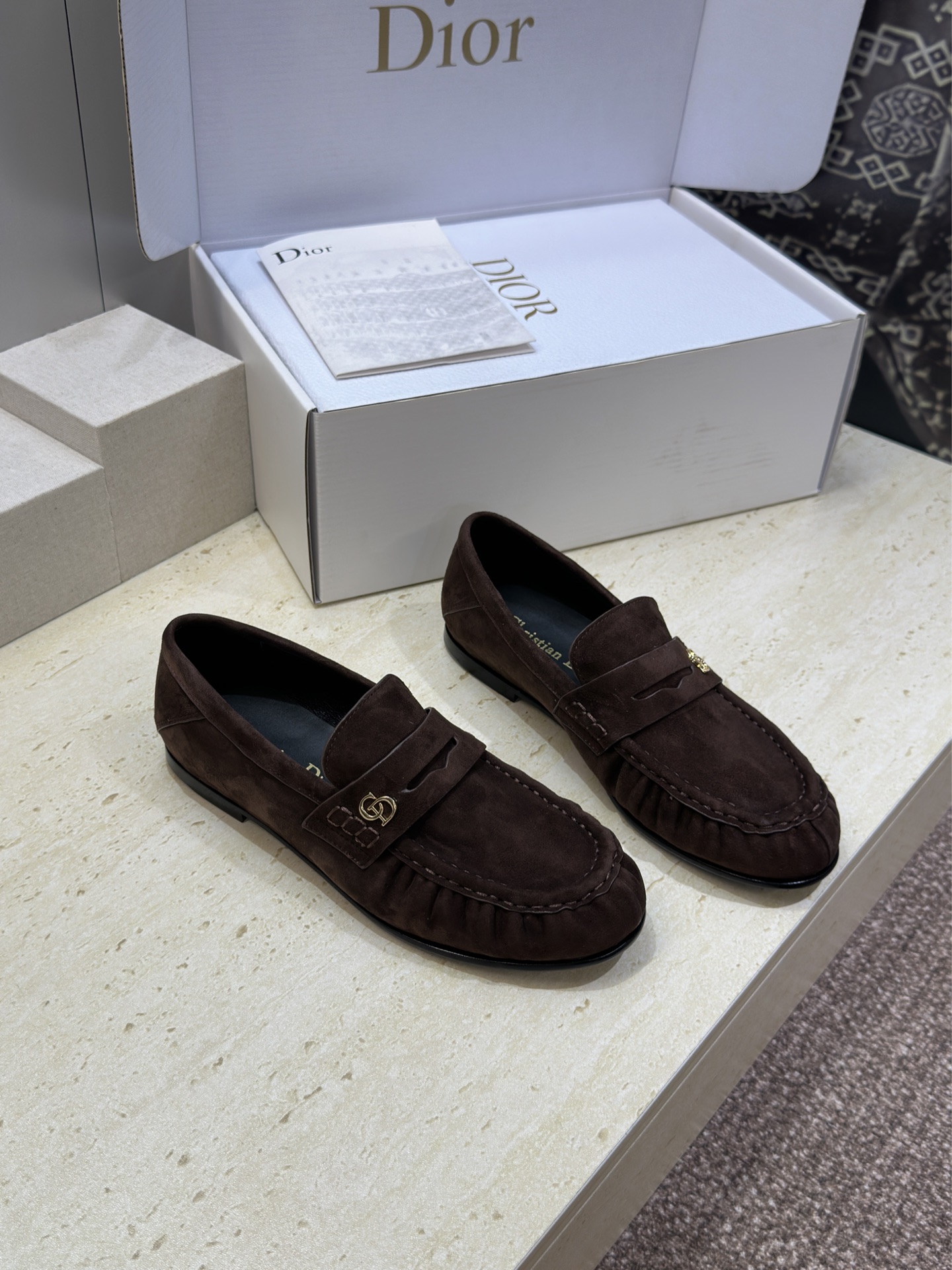 (配全套飞机盒)Dior 迪奥2026春夏新款 D-Time平底圆头玛丽珍芭蕾舞娃娃女鞋 CD字母log