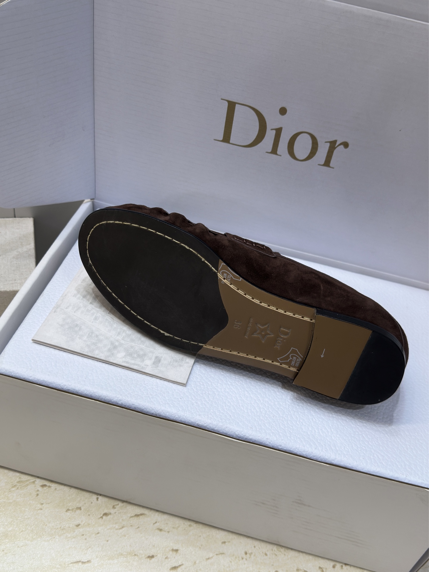 (配全套飞机盒)Dior 迪奥2026春夏新款 D-Time平底圆头玛丽珍芭蕾舞娃娃女鞋 CD字母log