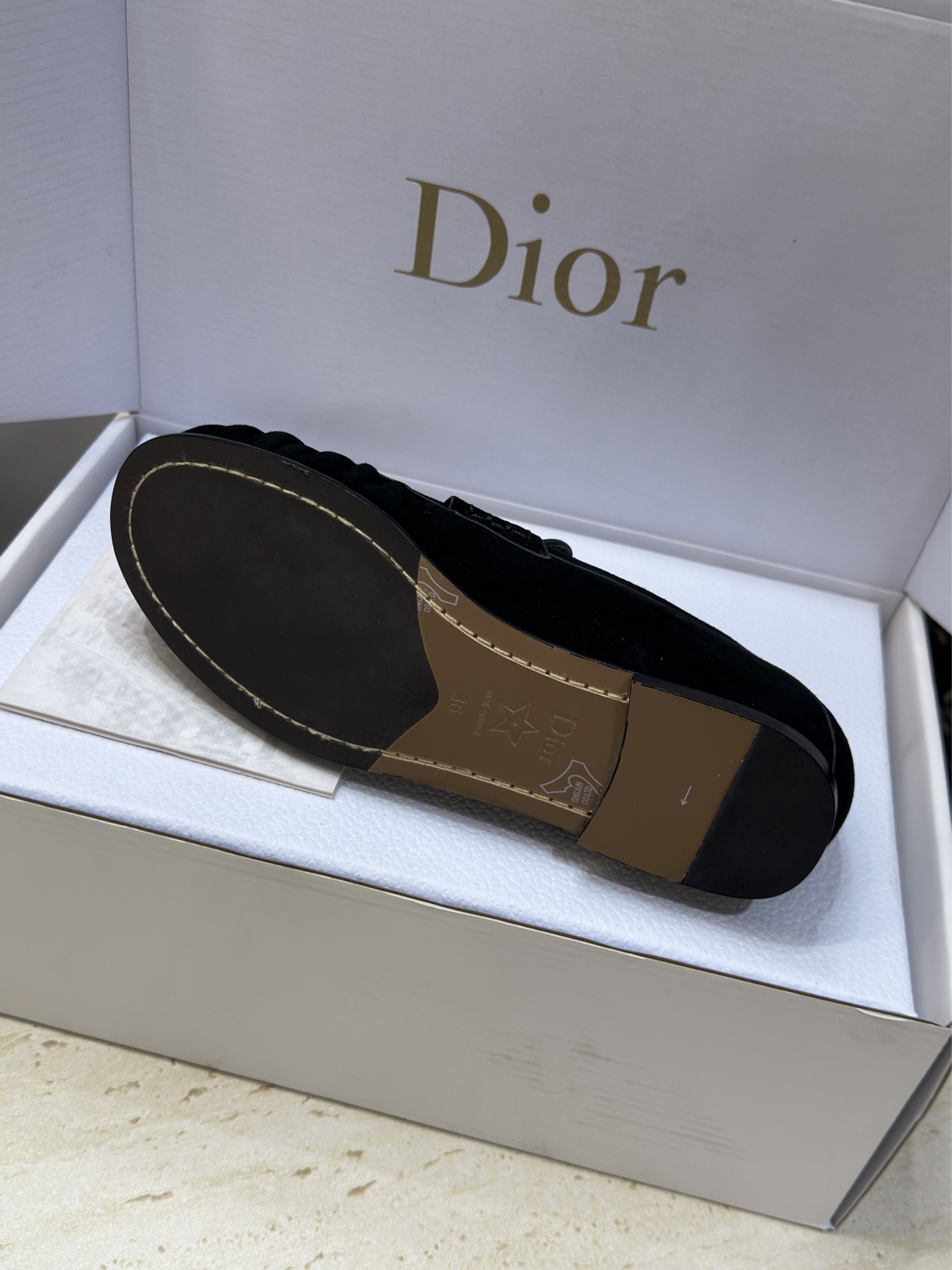 (配全套飞机盒)Dior 迪奥2026春夏新款 D-Time平底圆头玛丽珍芭蕾舞娃娃女鞋 CD字母log