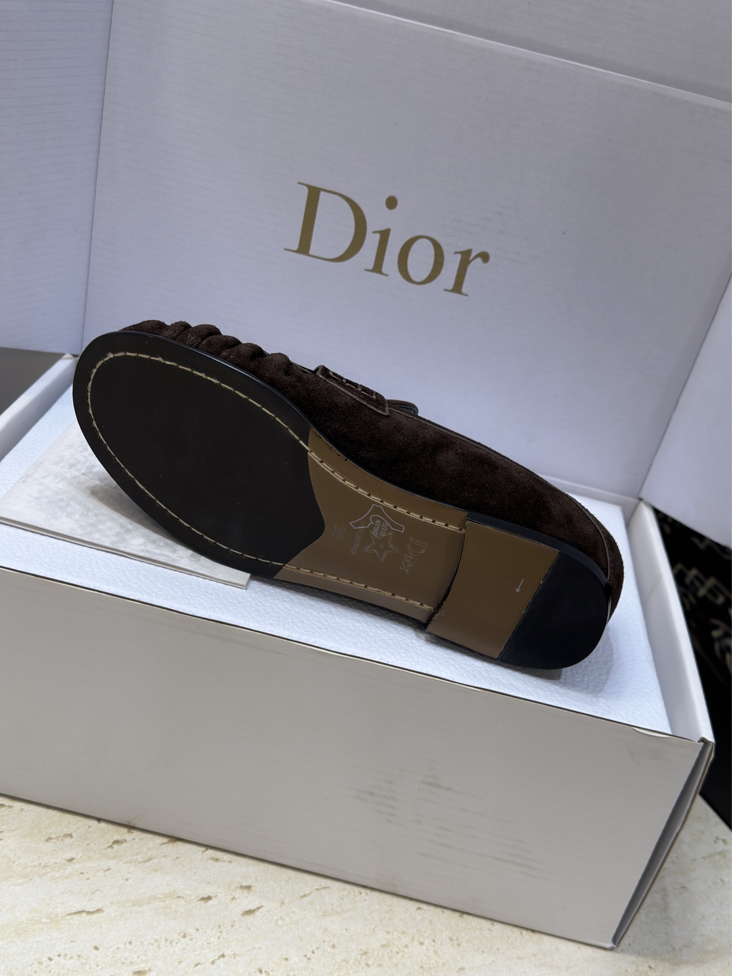 (配全套飞机盒)Dior 迪奥2026春夏新款 D-Time平底圆头玛丽珍芭蕾舞娃娃女鞋 CD字母log