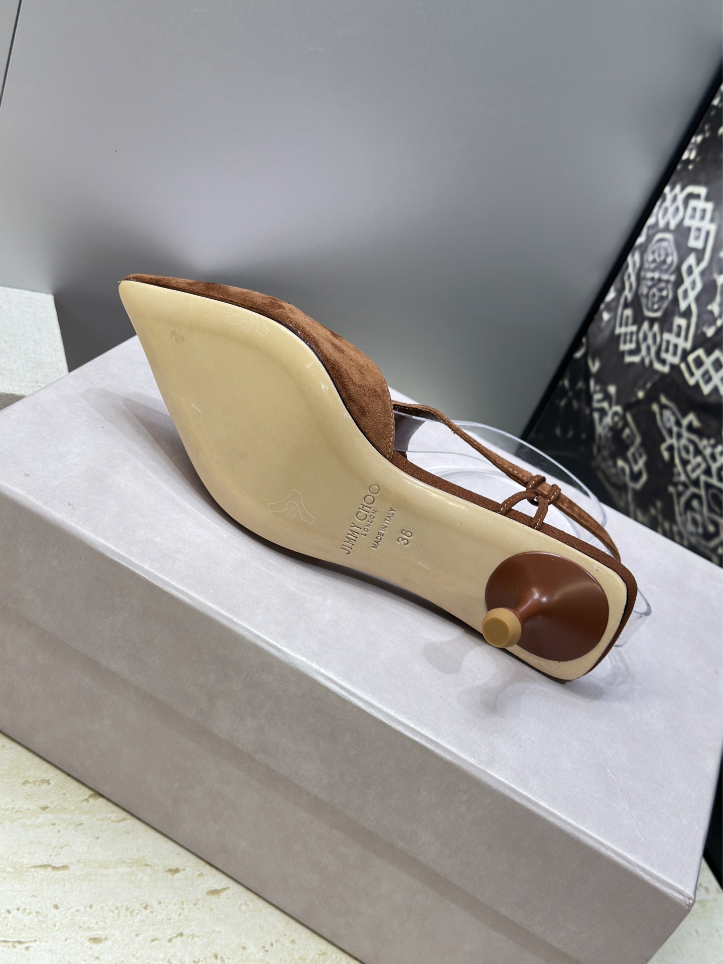 周仰杰Jimmy Choo 2026早春新款时尚拼色女鞋 吉米周JC明星同款字母logo五金扣中跟尖头串