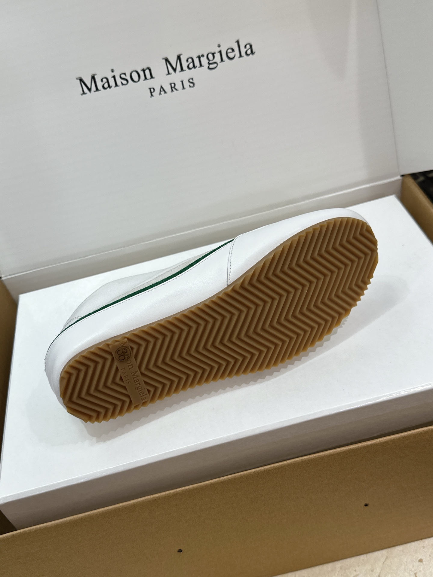 （配全套飞机盒）MaisonMargiela 2026春夏情侣新款系带德训休闲鞋 MM6 马吉拉字母lo