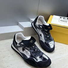 FENDI 芬迪2026春夏新款系列 Wave Pulse系带休闲运动女跑鞋 F家字母logo 拼色厚底 FENDI 芬迪2026春夏新款系列 Wave Pulse系带休闲运动女跑鞋 F家字母logo 拼色厚底