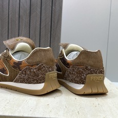 FENDI 芬迪2026春夏新款系列 Wave Pulse系带休闲运动女跑鞋 F家字母logo 拼色厚底 FENDI 芬迪2026春夏新款系列 Wave Pulse系带休闲运动女跑鞋 F家字母logo 拼色厚底
