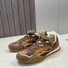 FENDI 芬迪2026春夏新款系列 Wave Pulse系带休闲运动女跑鞋 F家字母logo 拼色厚底 FENDI 芬迪2026春夏新款系列 Wave Pulse系带休闲运动女跑鞋 F家字母logo 拼色厚底