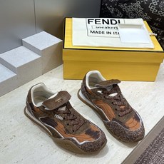 FENDI 芬迪2026春夏新款系列 Wave Pulse系带休闲运动女跑鞋 F家字母logo 拼色厚底 FENDI 芬迪2026春夏新款系列 Wave Pulse系带休闲运动女跑鞋 F家字母logo 拼色厚底
